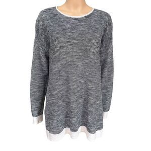 Eileen Fisher Organic Linen/Cotton blend Knit Lagenlook oversized Sz S